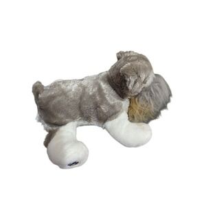 Ganz Webkinz Schnauzer Plush Dog Grey White Stuffed Animal HS101 no code